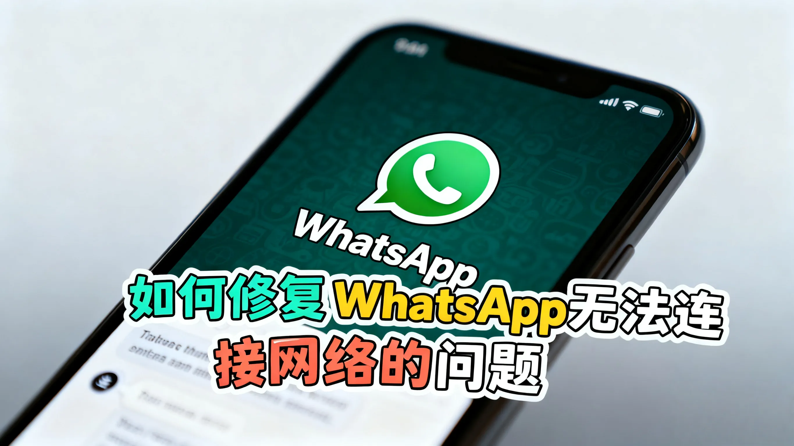 WhatsApp无法联网?试试这些简单步骤修复连接问题