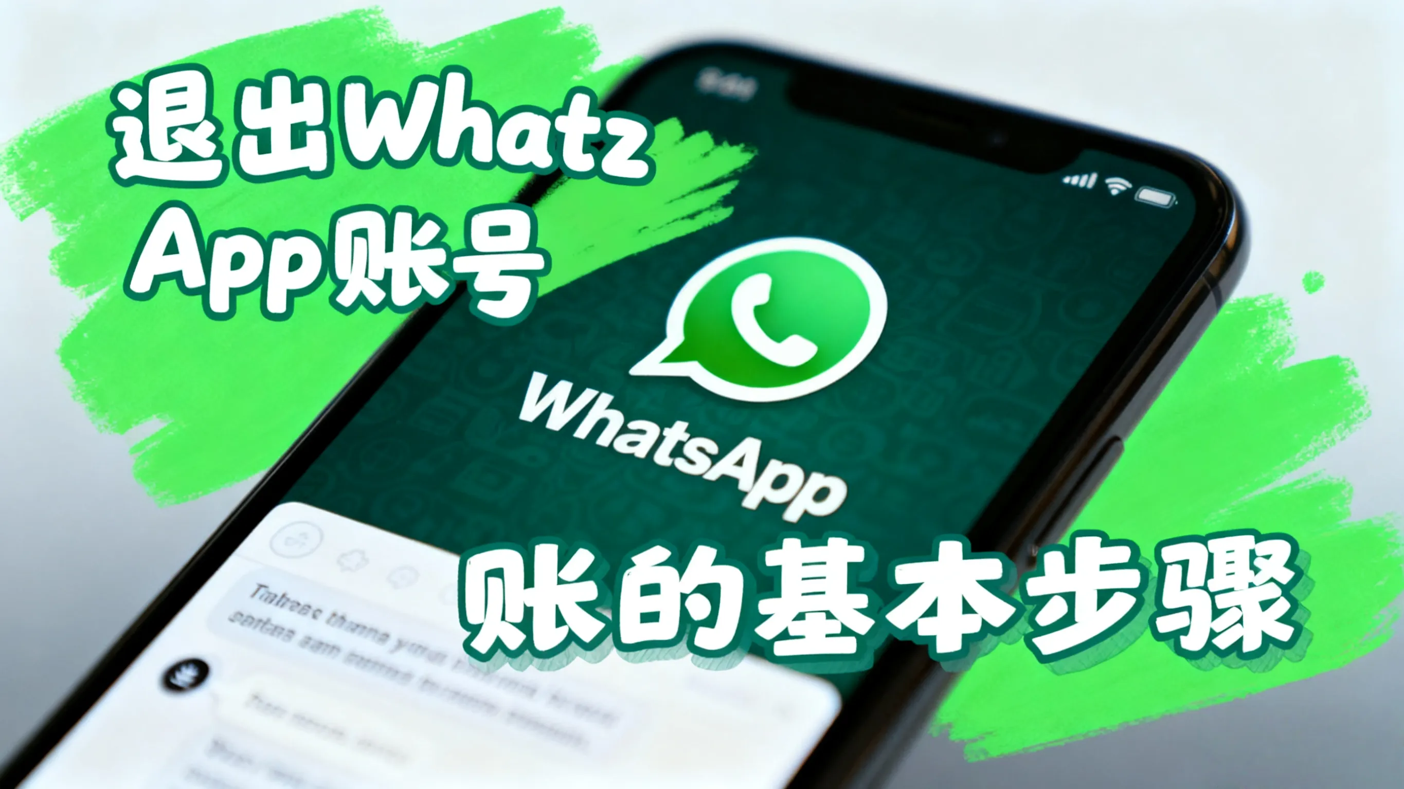 WhatsApp退出登录的操作方法
