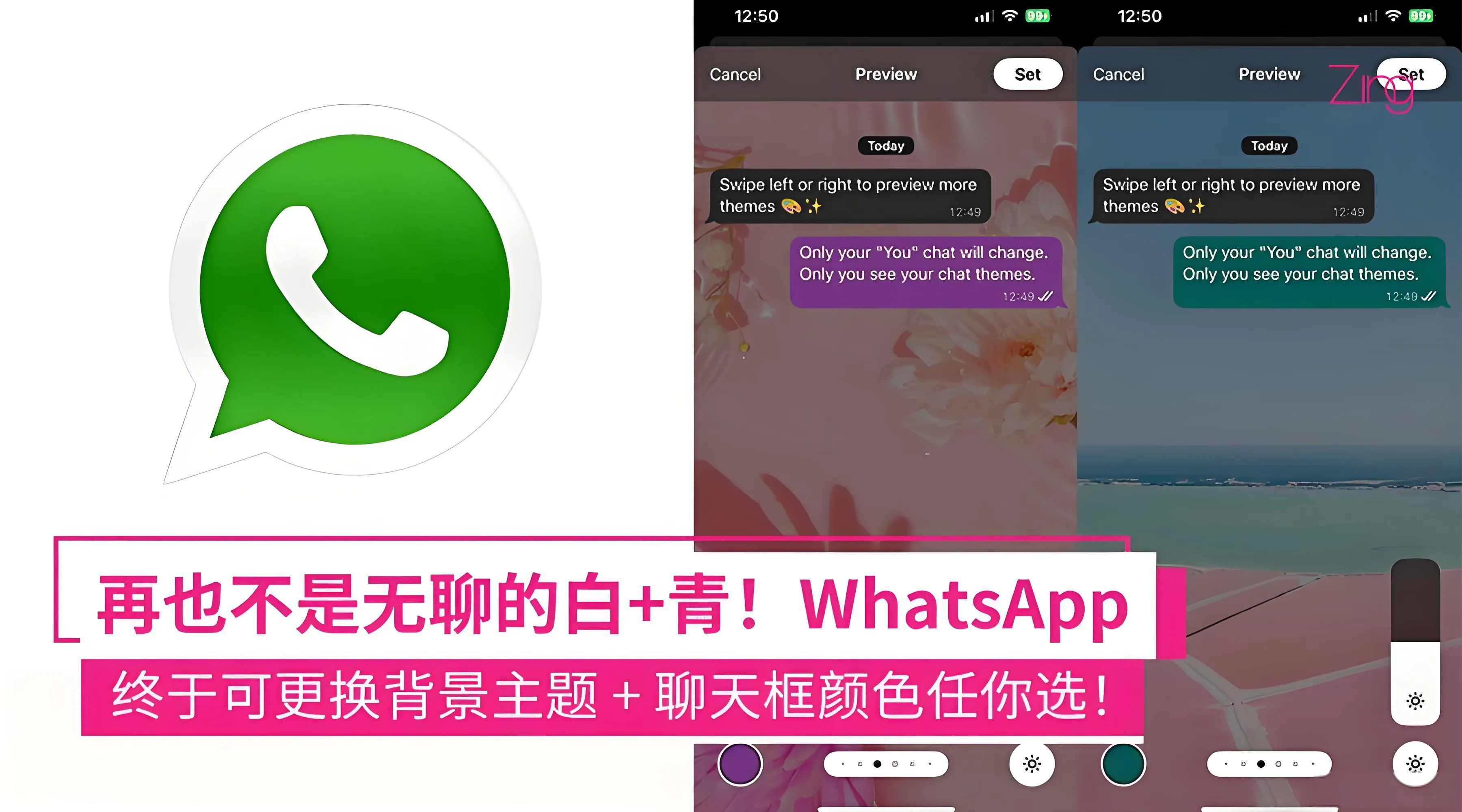 怎样更换WhatsApp主题？