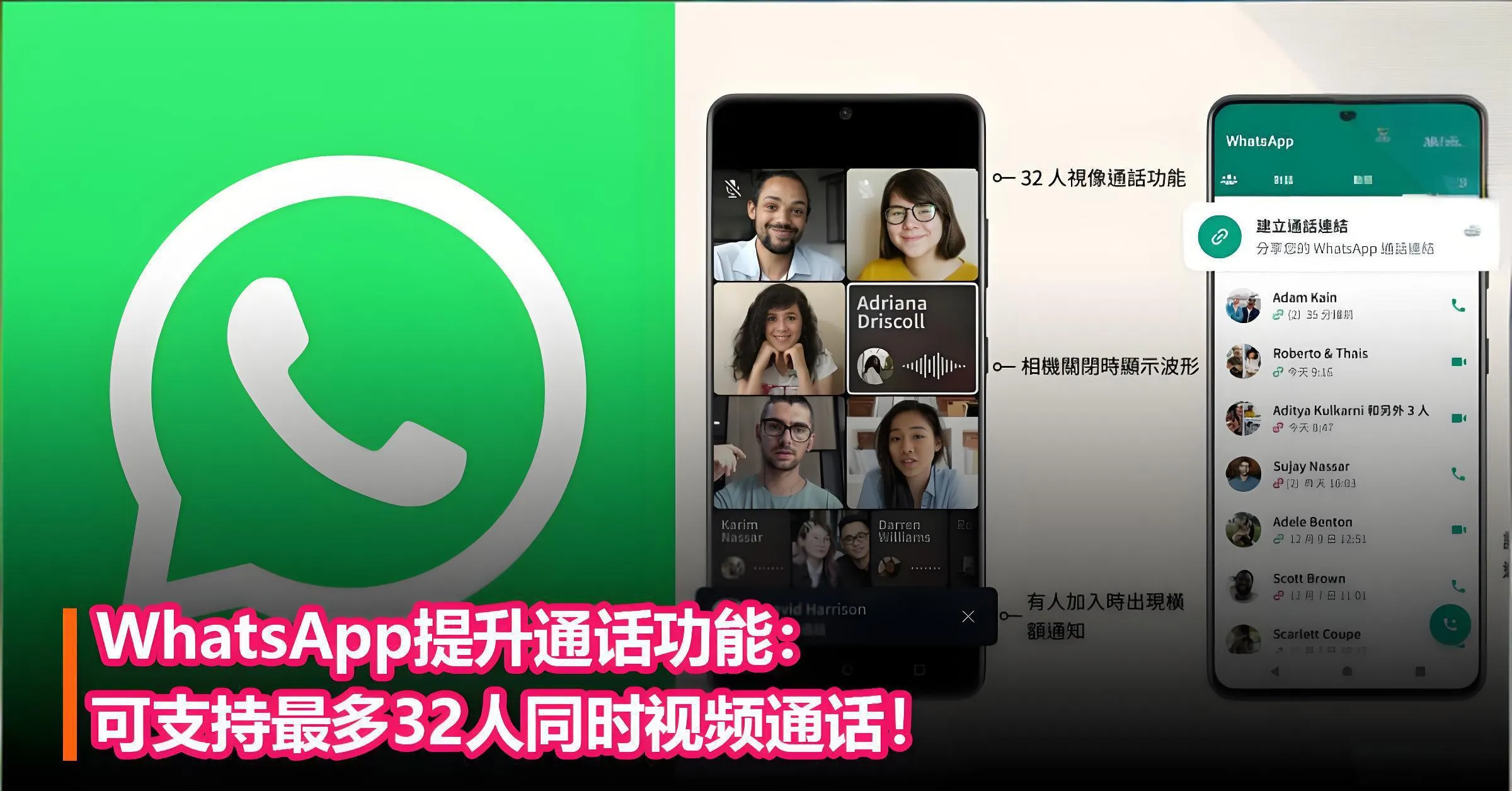 WhatsApp视频通话最多支持多少人?